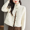 XFY-3128拼接外套女2025新款气质轻奢高级感上衣宽松休闲时尚毛呢开衫翻领 商品缩略图1