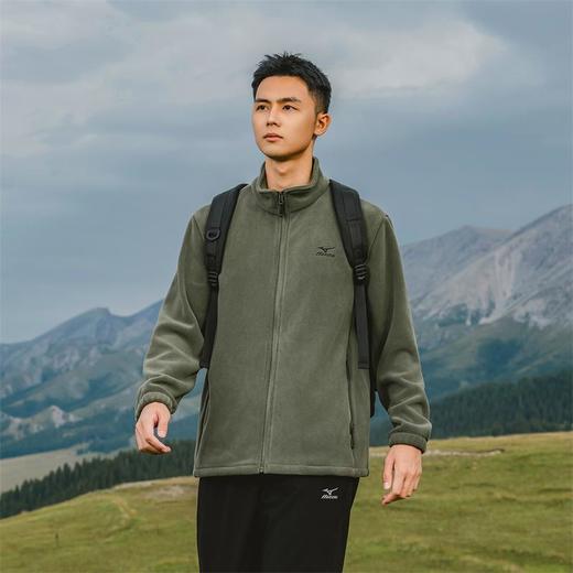 美津浓秋冬新款男士摇粒绒外套双面绒抓绒衣加厚冲锋衣内胆抓绒衫A2CC3505 商品图4