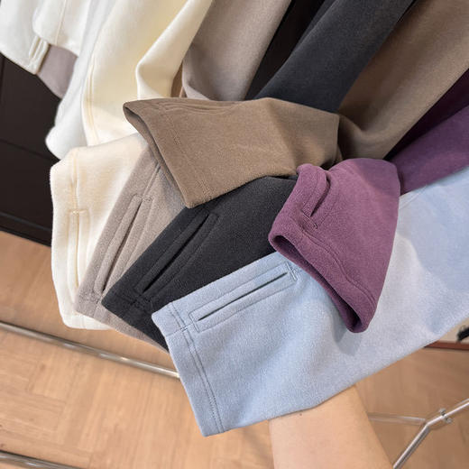 线下399！2025半拉链修身摇粒绒打底衫内搭上衣保暖显瘦外穿健身训练服！ 商品图3