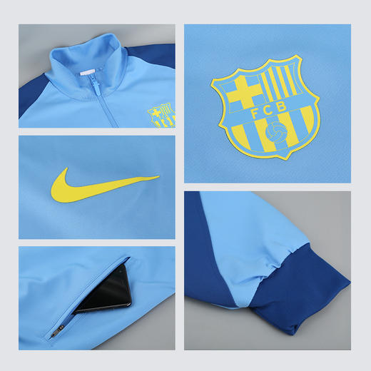 小李子NIKE耐克巴萨足球运动训练出场夹克外套成人男FZ3958-412 商品图3