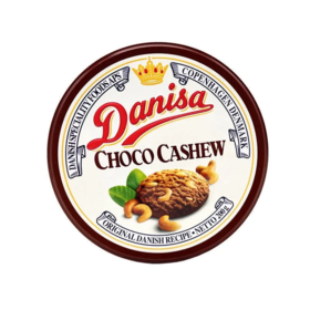 【超市】丹麦皇冠巧克力味腰果曲奇200g