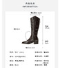 Westory2025年冬季骑士靴尖头方跟中跟飒爽中性风高靴S25DQ85801 商品缩略图9