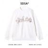 8610SDSA男士秋冬新款痞帅男装美式撞色绒毛刺绣字母圆领卫衣百搭宽松 商品缩略图1