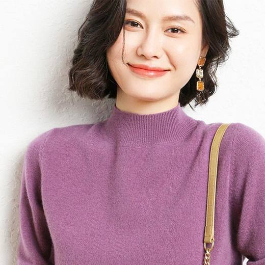 女士中高顿混纺羊毛衫 商品图4