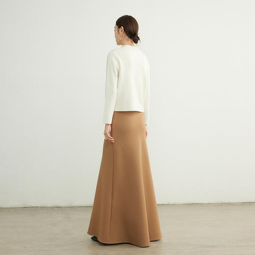 洛诗琳新中式盘扣立领羊毛开衫2025秋冬国风刺绣针织外套女21659 商品图3