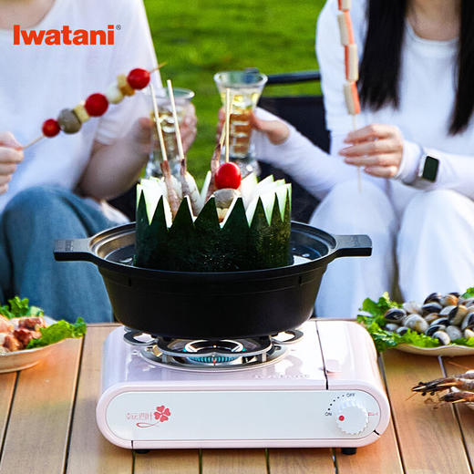 岩谷（Iwatani）便携卡式炉户外露营野餐装备家用燃气灶火锅炉具樱花粉 岩谷便携卡式炉ZLL-1 商品图6