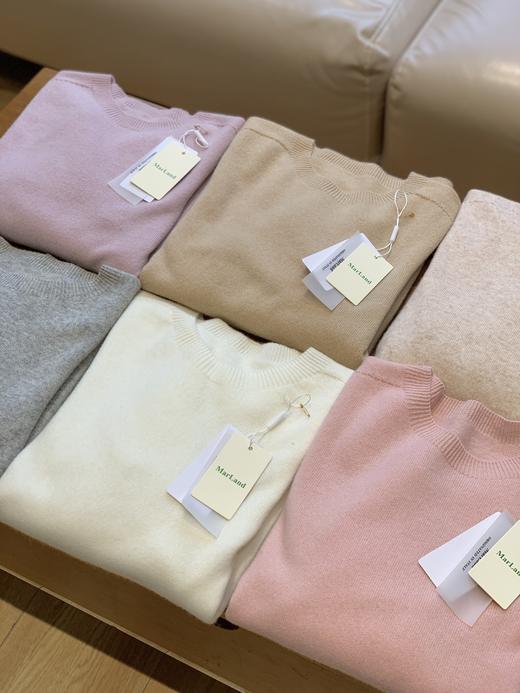 超级好货‼️出口订单~【意大利Marland100%羊毛衫合集】圆领/半高领/烫钻款都有！清完无补 ✅光泽好/杂质少/弹力大/保暖性强，手感无敌好！ 商品图4