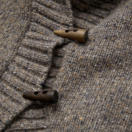 ROMI STUDIO“温暖际遇”羊驼羊毛粗针混纱复古毛衣开衫RWCAST5405 商品图5