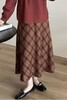 amadella 法式复古红色格纹半裙 21225 商品缩略图3