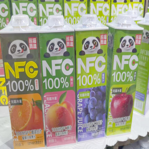 【7.5元/盒】熊猫舞迪NFC100%汁1L 商品图0