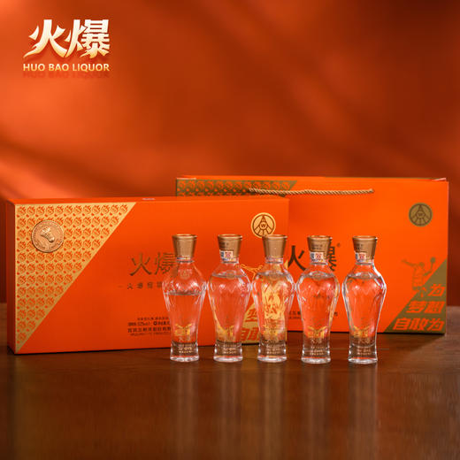 【入口甘美 香气持久 酒花绵密饱满】五粮液火爆冠军礼盒 52%vol 浓香型(100ml*5) 商品图5