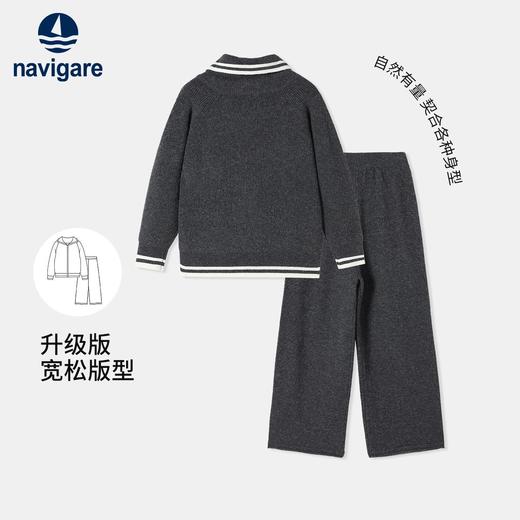 【两件套】【120-165】【纳维凯尔】意大利小帆船童装女童针织套装 商品图4