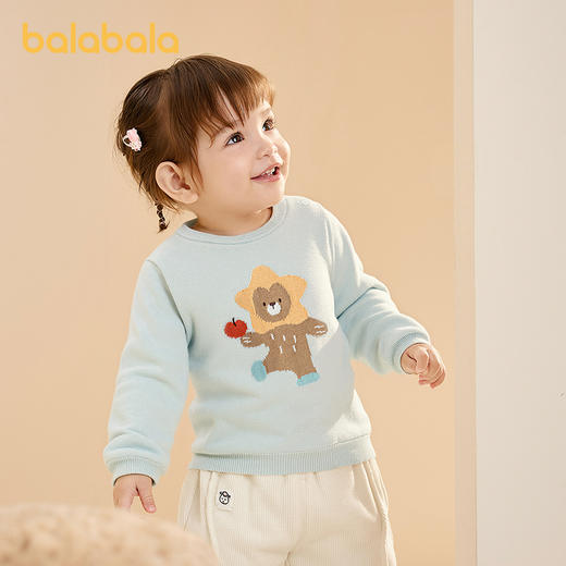 巴拉巴拉宝宝毛衣儿童针织衫男女童2025新款冬装 商品图2