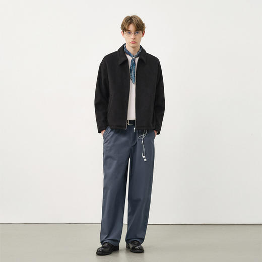 714street高级感中低腰直筒长裤2025秋季潮牌垂感复古男士休闲裤 商品图2