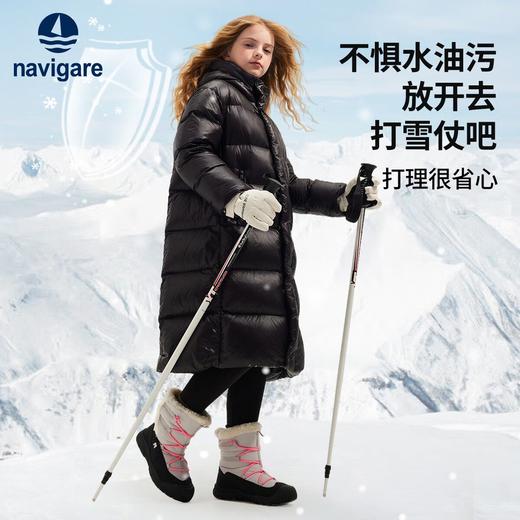 【黑金鹅绒】【纳维凯尔】【120-175】意大利小帆船男童冬款中长款三防鹅绒服 商品图6