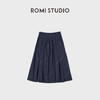 ROMI STUDIO“日式复古”全棉盐缩柔软蓬纸质纹理半身裙 RWCAX66443 商品缩略图3