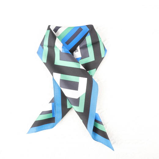 真丝围巾女春秋季百搭轻薄透气优雅方巾 商品图9