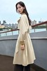 ESTELLICA 浅卡其色高端撞色风衣外套 21384 商品缩略图4