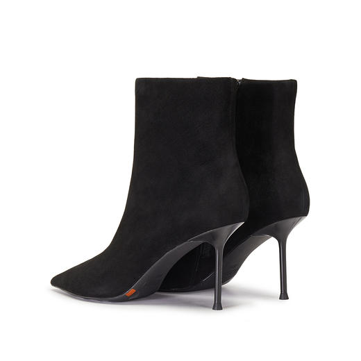 【云粉节】【思加图】BF楼思加图2025新款气质通勤复古时装靴中靴高跟鞋细跟女靴子H8058，吊牌价1890，活动价1358 商品图6