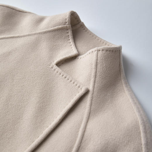 ROMI STUDIO“国王的礼物”美丽诺绵羊毛 短款双面呢大衣RWCWWG5652 商品图3