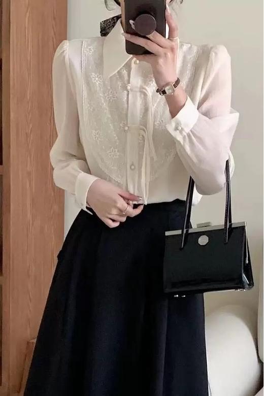 Le Malene 精致新中式盘扣衬衣 21255 商品图3