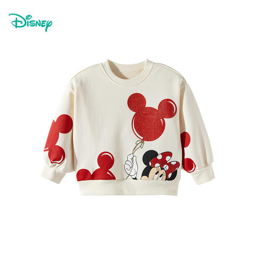 【甜心米妮加绒卫衣】25春秋新款女童加绒保暖卫衣运动休闲上衣ZD3ES068 商品图2