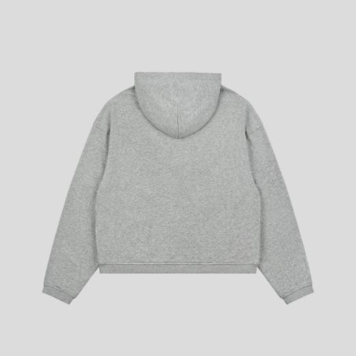 GOODBAI 916 胸口大logo贴布绣连帽纹理面料毛边oversize长袖卫衣 商品图1