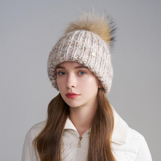 *【卡蒙】帽子针织帽女防风防寒保暖登山户外大头围2025新款毛线帽女KM-9567 商品图4