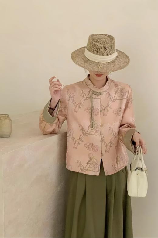 Le Malene 温婉新中式国风提花撞色外套 21238 商品图2