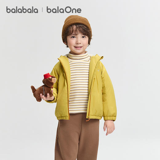 巴拉巴拉balaOne儿童棉服女童男童外套新款童装2025秋冬三防发热 商品图0
