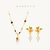 Manreya玛芮雅“棠露坠花”虎眼石珍珠项链、耳饰|虎眼石，珍珠，贝母 商品缩略图0