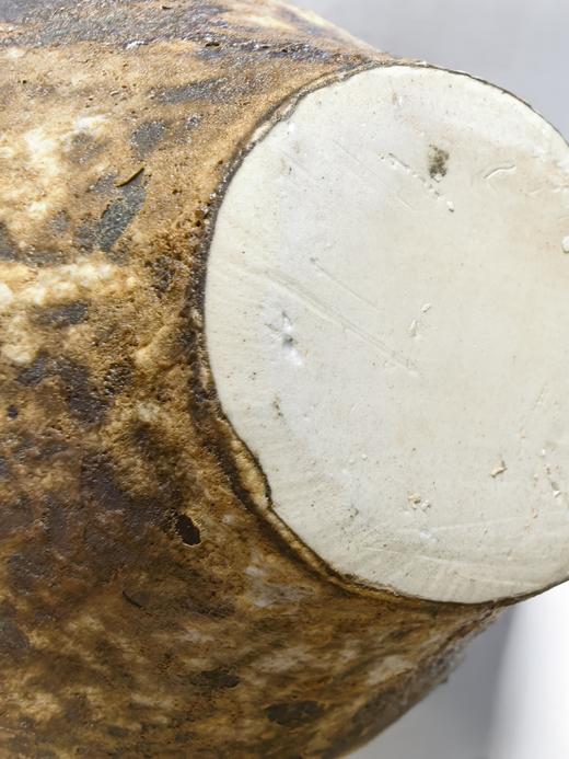 米马杂货 复古陶瓷花瓶 粗陶瓶摆件 单色釉瓷 宽体瓶 商品图2