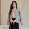 HR YJLY8619气质简约小香单排扣法式短外套 商品缩略图2