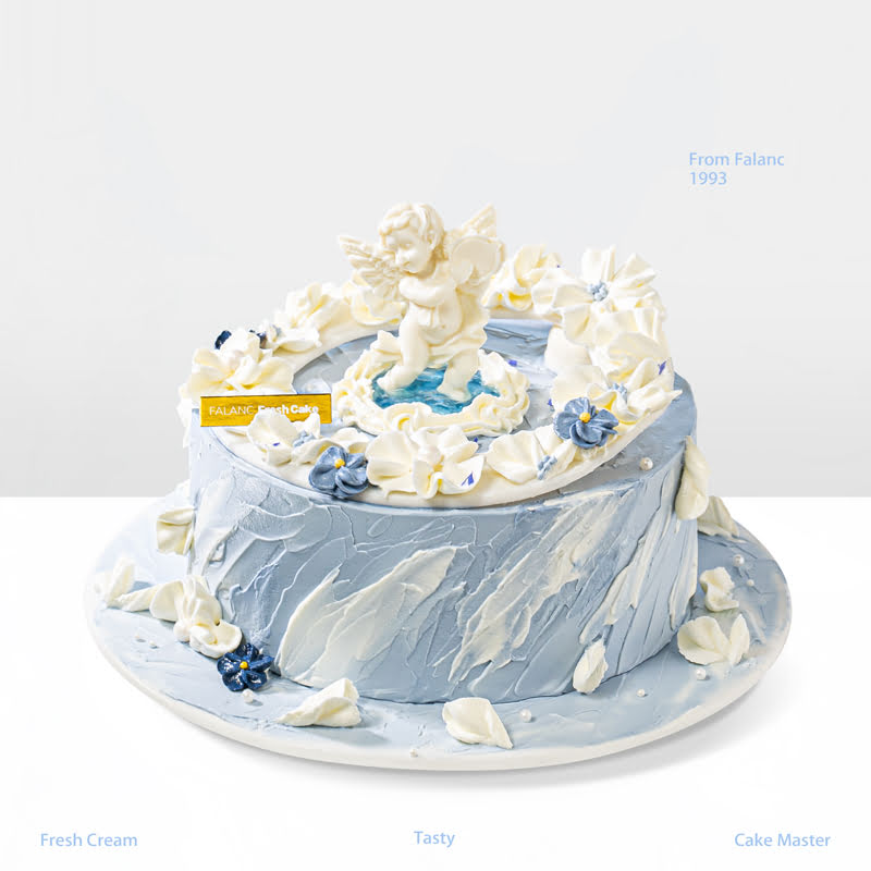 【天空之境】洁净无尘的秘境 0卡糖动物奶油蛋糕