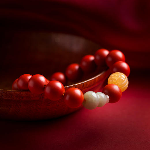 【祈愿吉品】帝王砂朱砂手串 商品图2