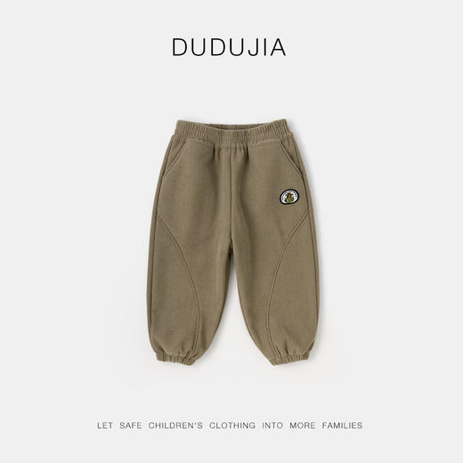 嘟嘟家儿童加绒裤子冬季新款男童运动裤冬装女童休闲裤保暖童装 商品图7