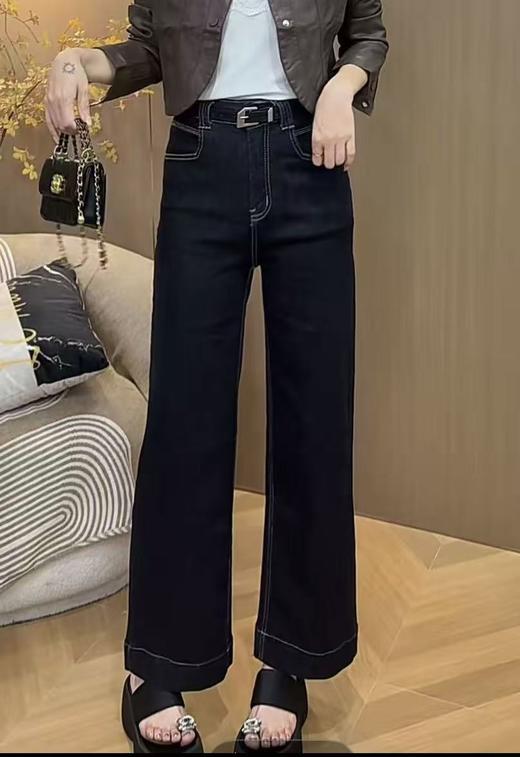 【爆款牛仔】2025秋季新品～7725单宁蓝窄版小个子牛仔直筒裤-喜出 商品图2