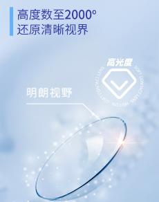 卫康X-BLUE年抛  1片装（光度范围-1.00至-20.00） 商品图1