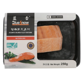 【超市】蓝雪三文鱼柳中段（贴体）250g