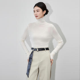 「高货wl」全新升级【铂金会员183/天猫239/差价56】(05158)洛诗琳超细美丽诺羊毛针织衫2025秋冬百搭纯色高领打底衫