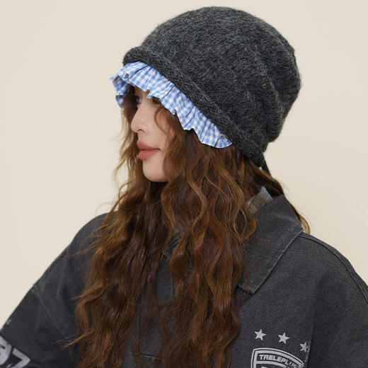 miu系格纹边冷帽纪念日百货门店同款166093294 商品图2