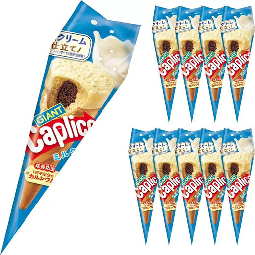 日本固力果牛奶味夹心雪糕筒饼干35.4g 商品图1