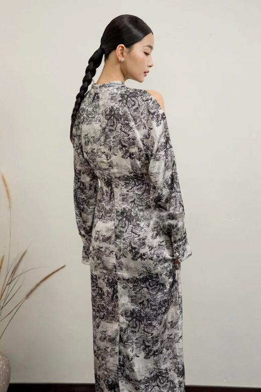 ANSUABEL 复古国风水墨画连衣裙 18832 商品图3