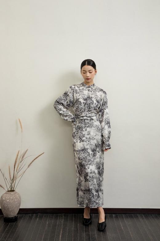 ANSUABEL 复古国风水墨画连衣裙 18832 商品图1