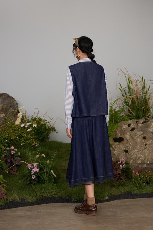 ANSUABEL 文艺设计感牛仔马甲外套 21327 商品图4