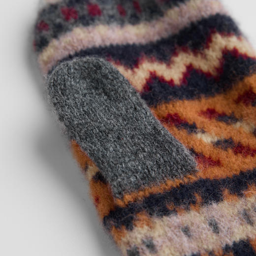 ROMI STUDIO“温暖呵护”费尔岛提花浓郁色彩保暖手套 RWCAPZ5359 商品图4