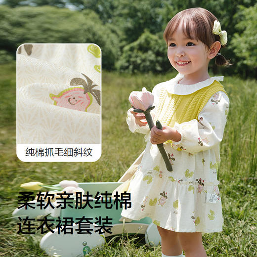 巴拉巴拉童装宝宝连衣裙套装女童儿童两件套2025新款秋装甜美可爱 商品图3