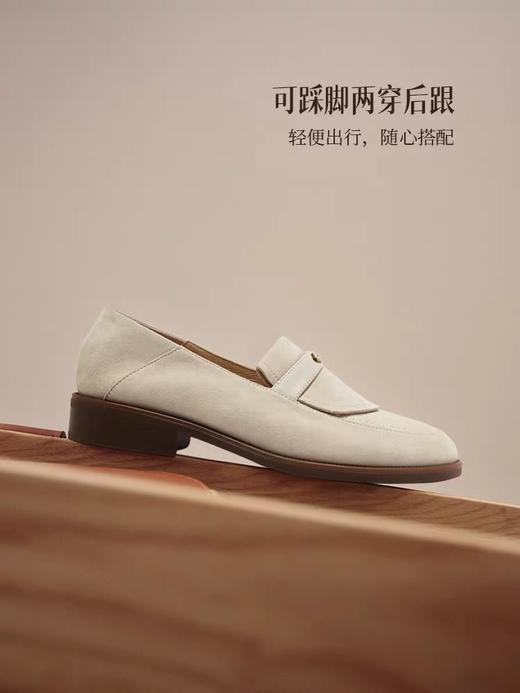 【云粉节】 【拔佳】BF楼Bata乐福鞋女2026春款英伦羊皮通勤软底一脚蹬ATA37AA6 商品图4