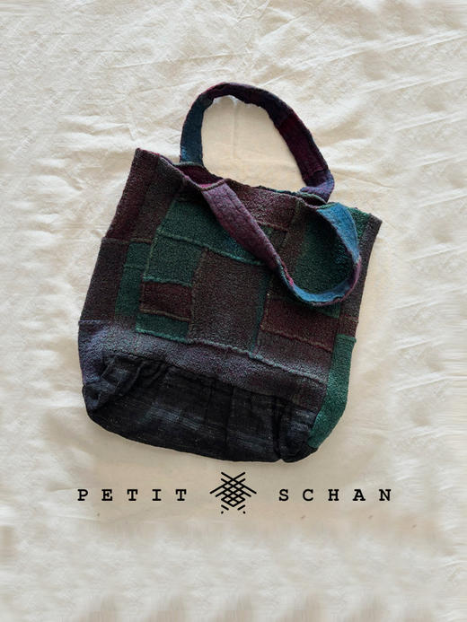 PETIT SCHAN小闪 BAG#018 Love in a Puff‌ 春娇与志明 羊毛拼接擀毡工艺手工染色手提袋 商品图6