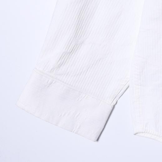 12509SDSA秋冬新款痞帅男装韩版简约纯色竖纹纽扣翻领衬衫时尚宽松衬衣 商品图4